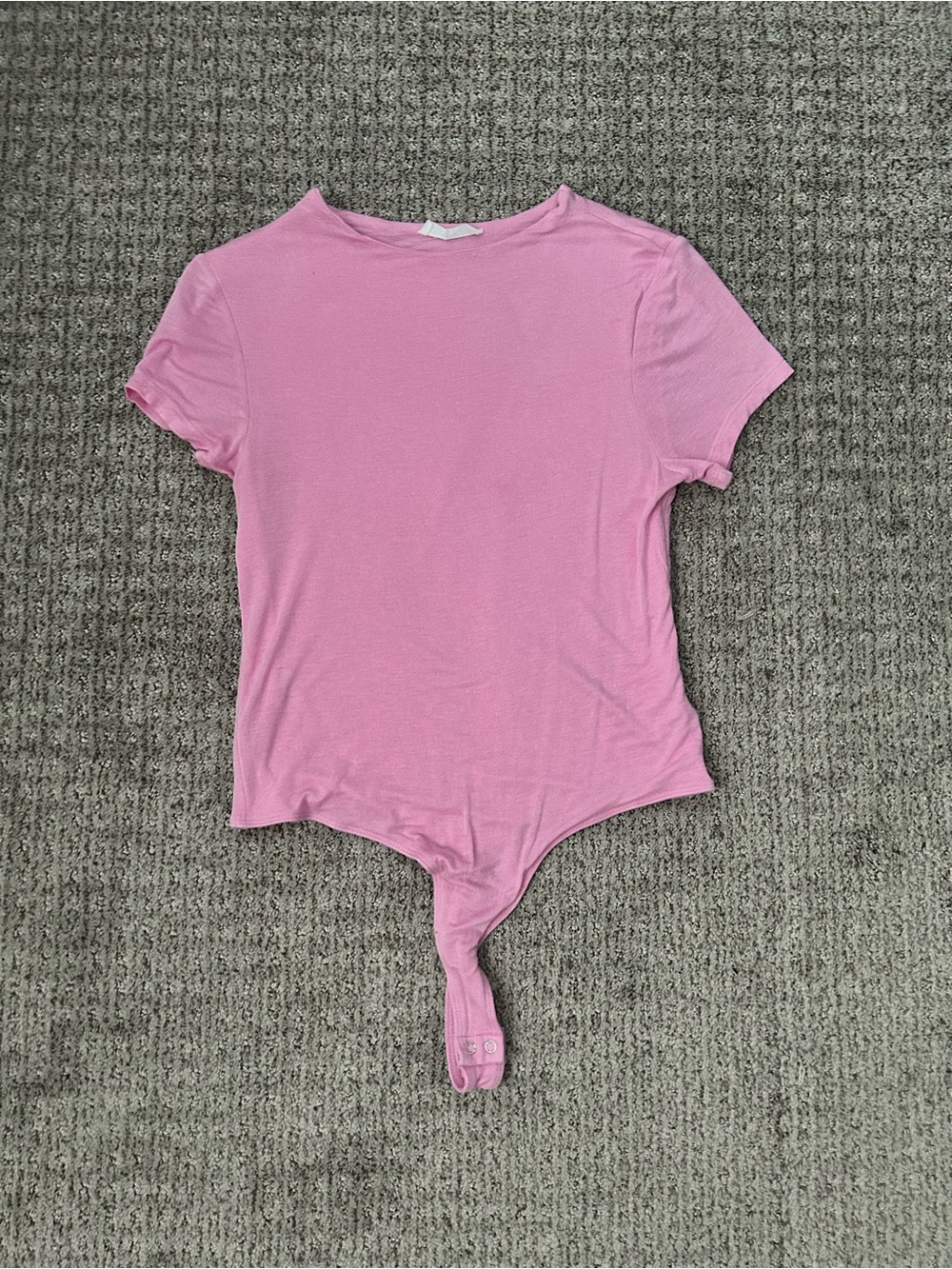 Women’s Pink Short Sleeve Bodysuit